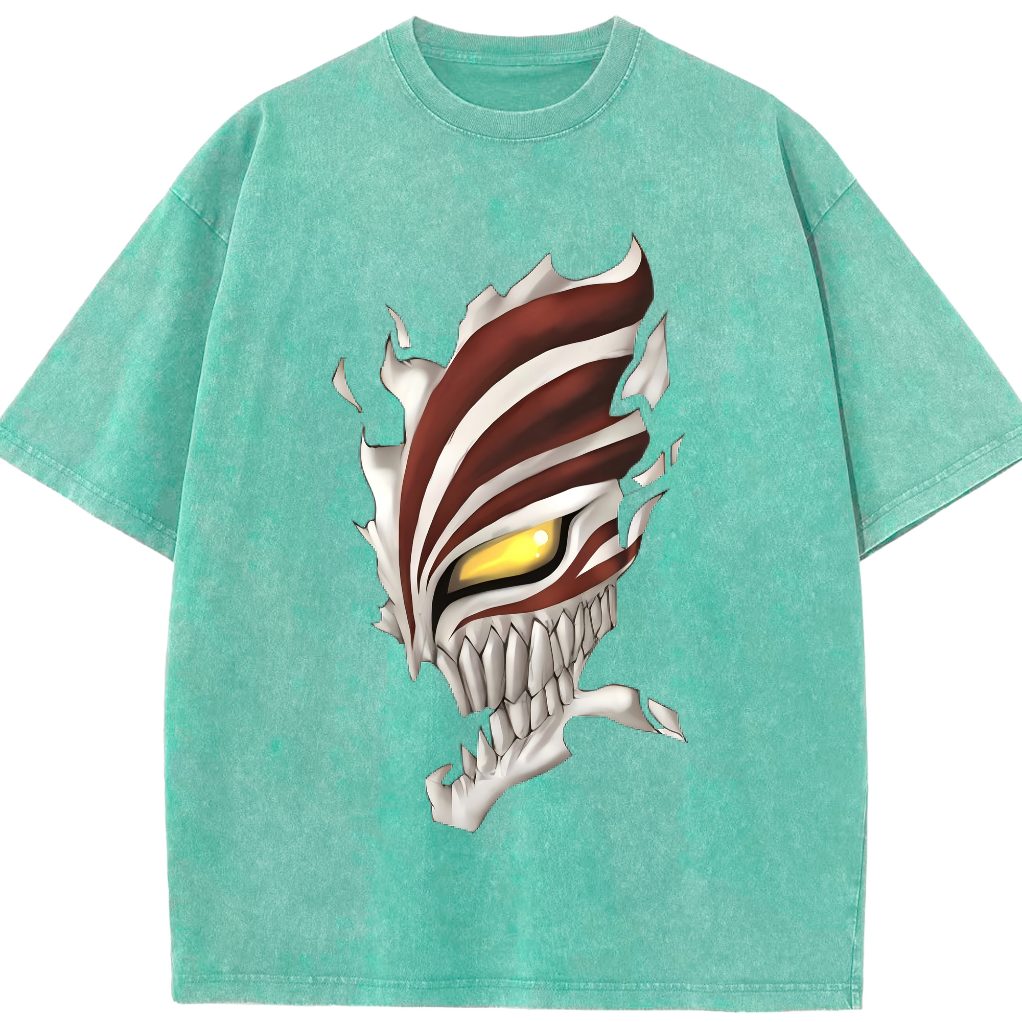 （画像用） ブリーチ 黒崎一護（くろさき いちご）BLEACH Kurosaki Ichigo 綿100% ヴィンテージ風 半袖Tシャツ（フロントプリント）